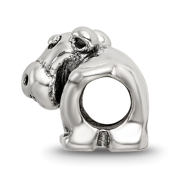 Sterling Silver Reflections Kids Hippo Bead