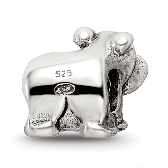 Sterling Silver Reflections Kids Hippo Bead