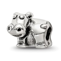 Sterling Silver Reflections Kids Hippo Bead view 1