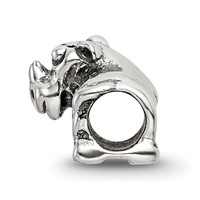 Sterling Silver Reflections Kids Rhino Bead view 2