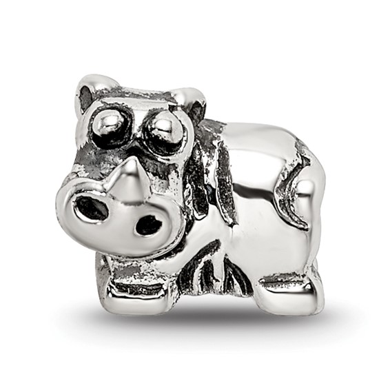 Sterling Silver Reflections Kids Rhino Bead