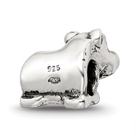 Sterling Silver Reflections Kids Rhino Bead view 5