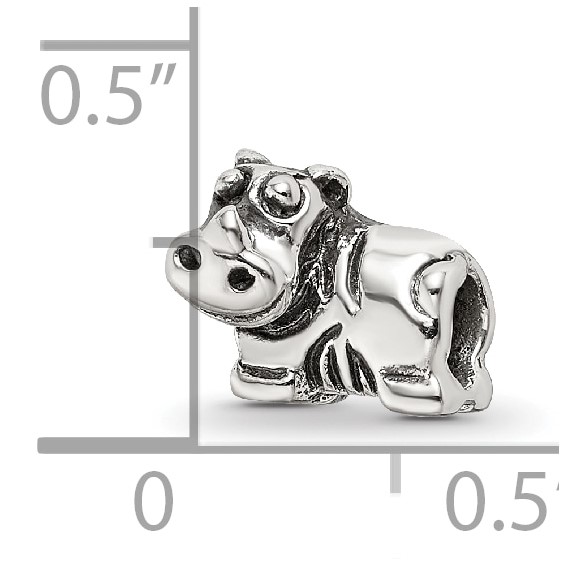 Sterling Silver Reflections Kids Rhino Bead