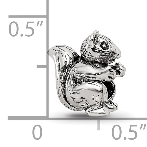 Sterling Silver Reflections Kids Squirrel Bead