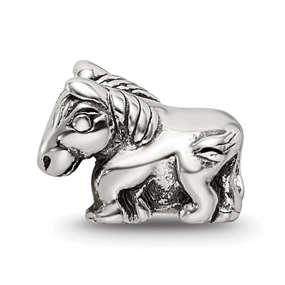 Sterling Silver Reflections Kids Horse Bead