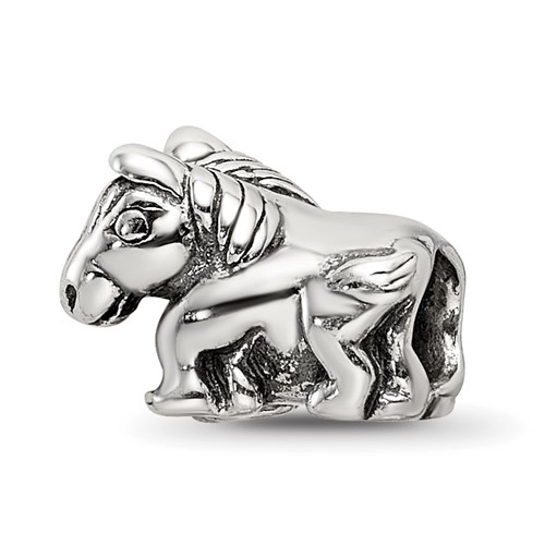 Sterling Silver Reflections Kids Horse Bead