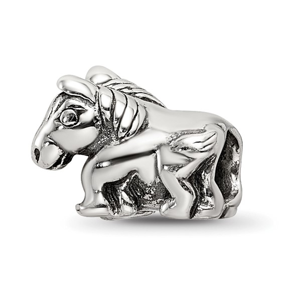 Sterling Silver Reflections Kids Horse Bead