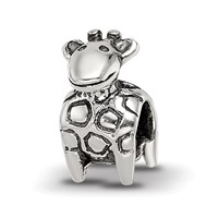 Sterling Silver Reflections Kids Giraffe Bead view 1