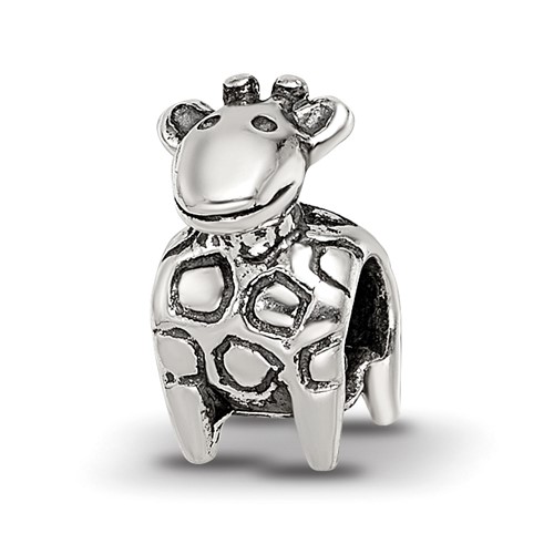 Sterling Silver Reflections Kids Giraffe Bead