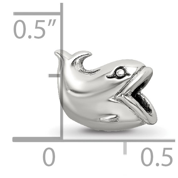 Sterling Silver Reflections Kids Whale Bead