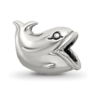 Sterling Silver Reflections Kids Whale Bead
