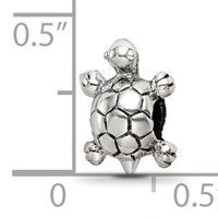Sterling Silver Reflections Kids Turtle Bead view 4
