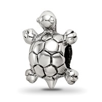 Sterling Silver Reflections Kids Turtle Bead view 1