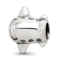 Sterling Silver Reflections Kids Airplane Bead view 4