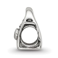 Sterling Silver Reflections Kids CZ Handbag Bead view 2