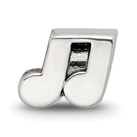 Sterling Silver Reflections Kids Music Notes Bead view 3