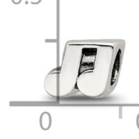 Sterling Silver Reflections Kids Music Notes Bead view 4