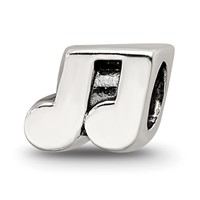 Sterling Silver Reflections Kids Music Notes Bead view 1