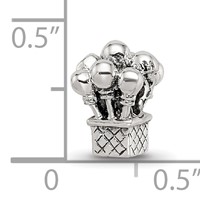 Sterling Silver Reflections Kids Balloons Bead view 4