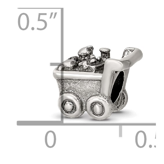 Sterling Silver Reflections Kids Shopping Cart Bead