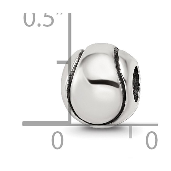 Sterling Silver Reflections Kids Tennis Ball Bead