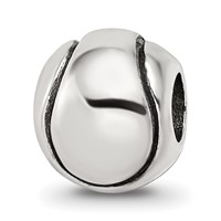 Sterling Silver Reflections Kids Tennis Ball Bead view 1