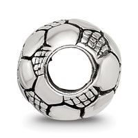 Sterling Silver Reflections Kids Soccer Ball Bead view 2