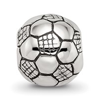Sterling Silver Reflections Kids Soccer Ball Bead view 3