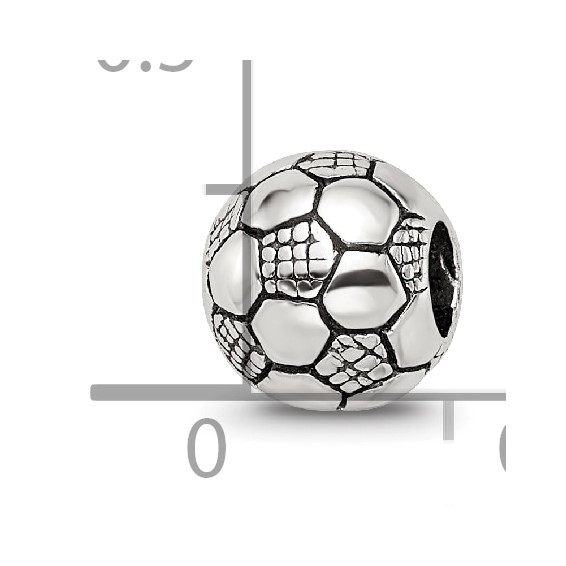 Sterling Silver Reflections Kids Soccer Ball Bead