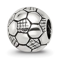 Sterling Silver Reflections Kids Soccer Ball Bead view 1