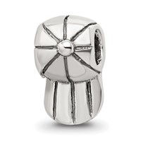 Sterling Silver Reflections Kids Baseball Cap Bead view 5
