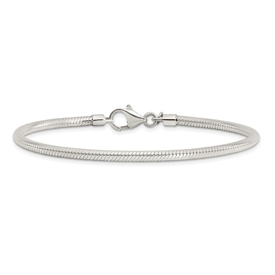 Sterling Silver Reflections Lobster Clasp Bead Anklet