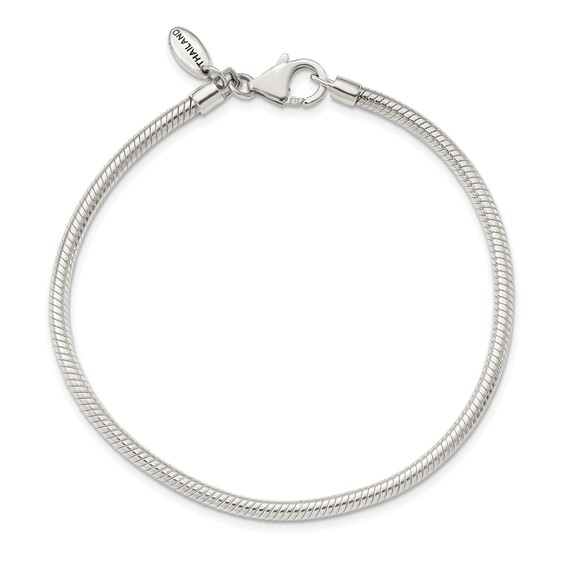 Sterling Silver Reflections Lobster Clasp Bead Anklet