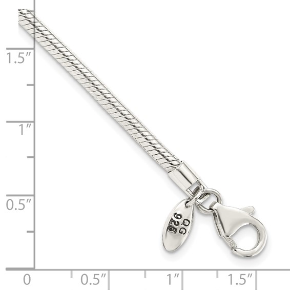 Sterling Silver Reflections Lobster Clasp Bead Anklet