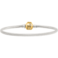 SS & 14K Reflections Clasp Bead Bracelet view 4