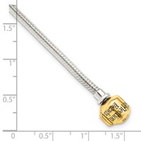SS & 14K Reflections Clasp Bead Bracelet view 5