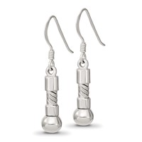 Sterling Silver Reflections Short Earring view 2
