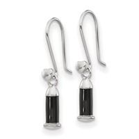 Sterling Silver Reflections Rh-plated Enamel Heart Shepherd Hook Earrings view 2