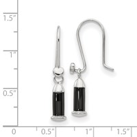 Sterling Silver Reflections Rh-plated Enamel Heart Shepherd Hook Earrings view 3