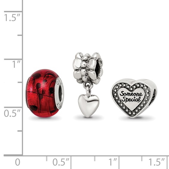 Sterling Silver Reflections Someone Special Boxed Bead Set