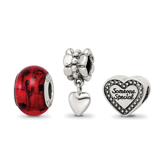 Sterling Silver Reflections Someone Special Boxed Bead Set