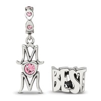 Sterling Silver Reflections Best Mom Boxed Bead Set view 3