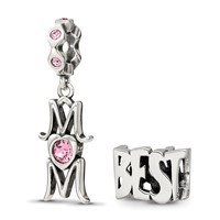 Sterling Silver Reflections Best Mom Boxed Bead Set view 1