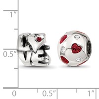Sterling Silver Reflections All You Need Is Love Boxed Bead Set view 5