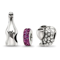 Sterling Silver Reflections Wine Country Boxed Bead Set view 1