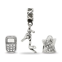 Sterling Silver Reflections Stylish Girl Boxed Bead Set view 4