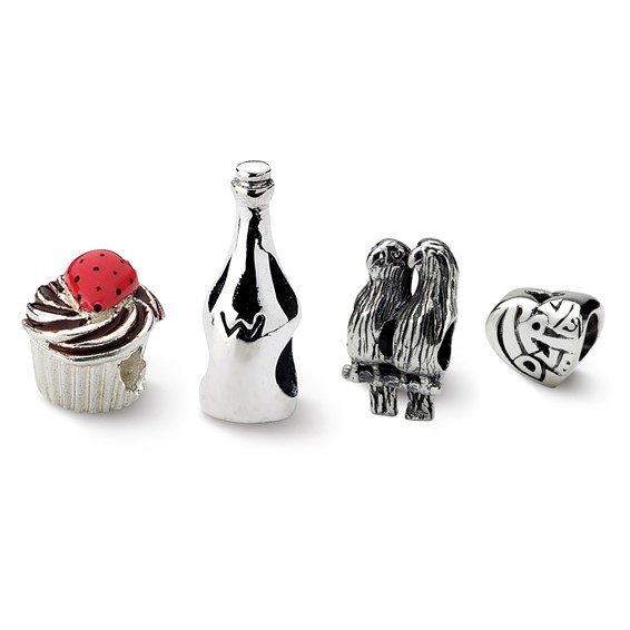 Sterling Silver Reflections Celebration & Anniversary Boxed Bead Set