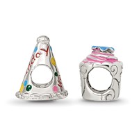 Sterling Silver Reflections Happy Birthday Boxed Bead Set view 2