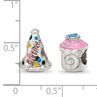 Sterling Silver Reflections Happy Birthday Boxed Bead Set view 5