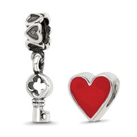 Sterling Silver Reflections You Have the Keys Boxed Bead Set view 1